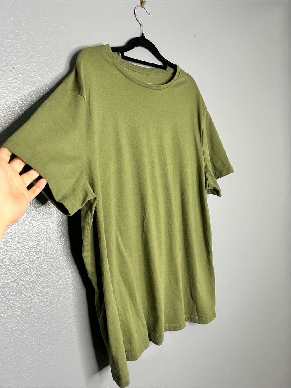 Goodfellow & Co Olive Cotton blend Crew Neck Short Sleeve Tee Men’s XL